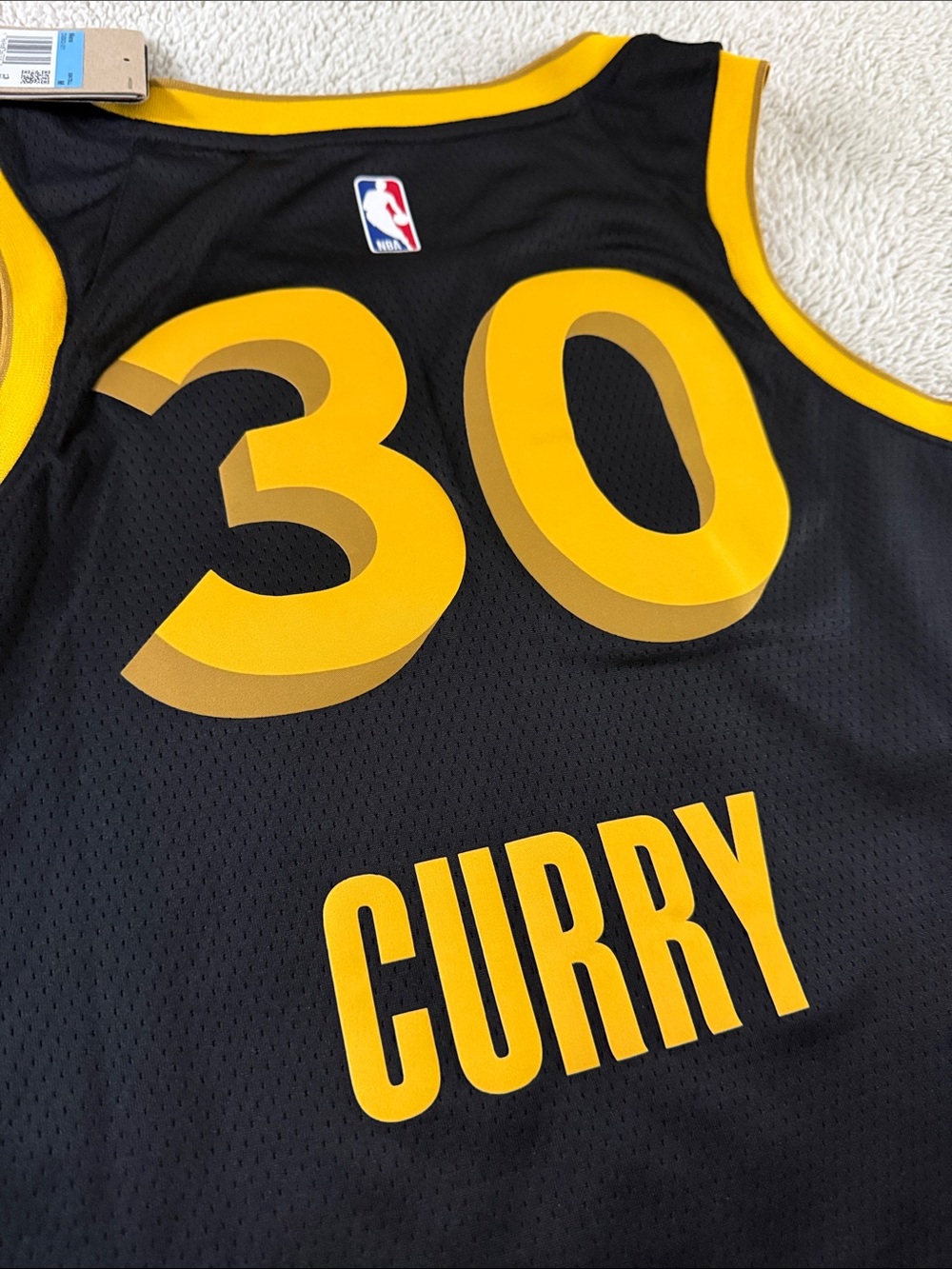 Golden State Warriors #30 Steph Curry NBA City Edition Nike Swingman Jersey - Picture 8 of 8